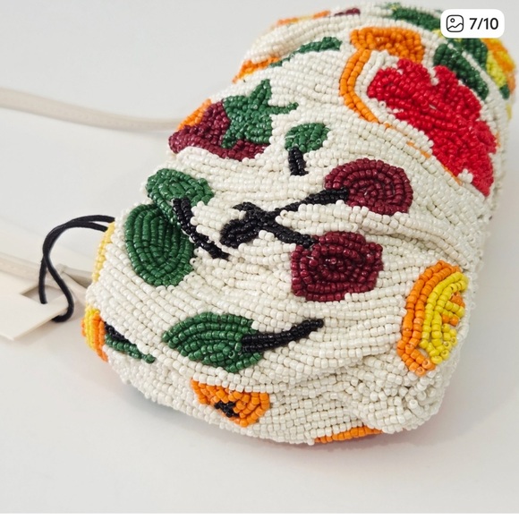 STAUD Fruit Salad Multicolor Beaded Shoulder Bag - Picture 2 of 3